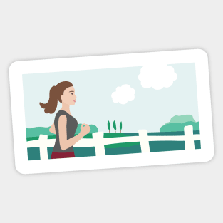 Fresh Air Runner Sticker